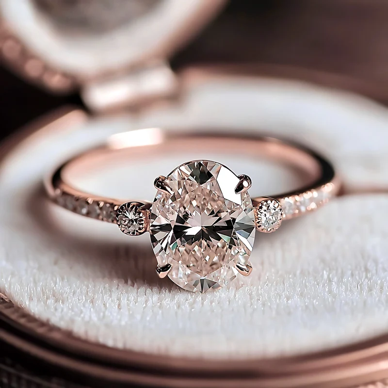 Awareness Avenue Moissanite Gold Ring